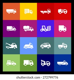 truck icon set
