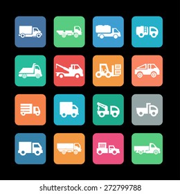 truck icon set