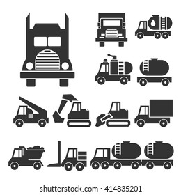 truck icon set