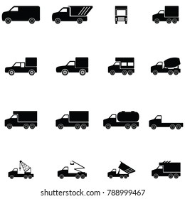 truck icon set