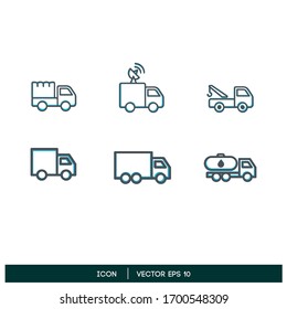 Icono de coche conjunto de elementos de diseño vectorial eps 10