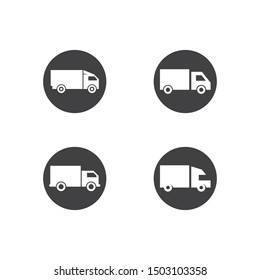 Truck icon set ilustration vector template