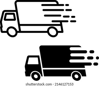 Truck icon set : Vector