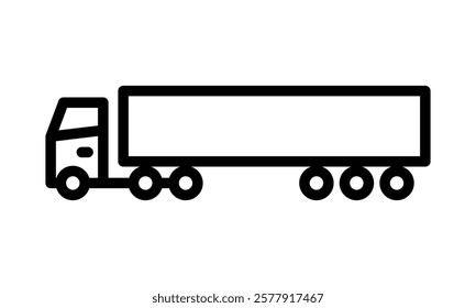 Truck icon set. Vector illustration.