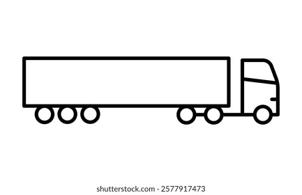 Truck icon set. Vector illustration.