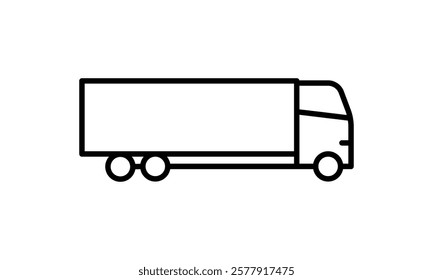 Truck icon set. Vector illustration.