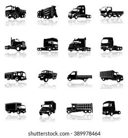 Truck Icon Set-Illustration