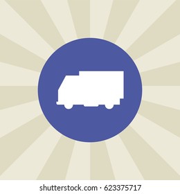 truck icon. sign design. background