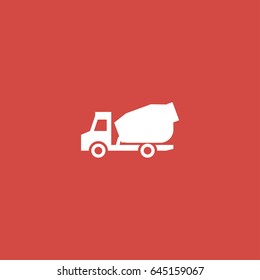 truck icon. sign design. red background