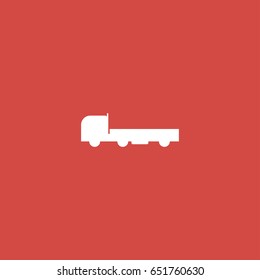 truck icon. sign design. red background