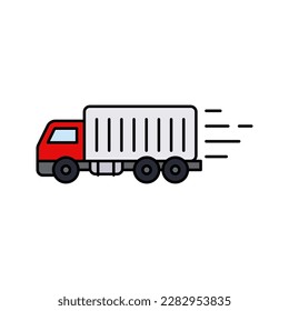 Truck icon. sign for mobile concept and web design. vector illustration