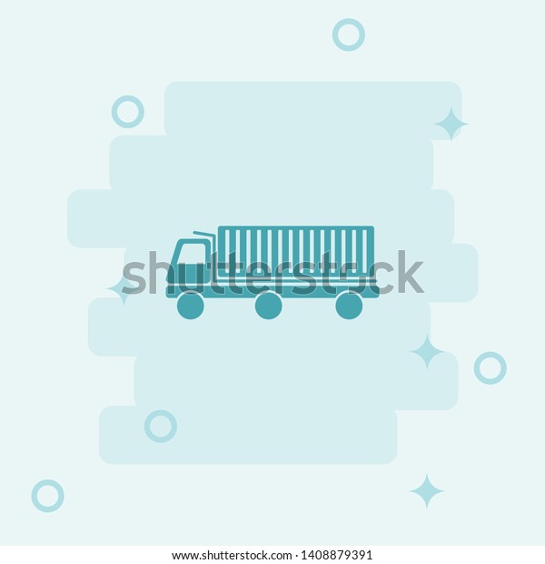 Truck\
Icon. Simple icon, blue colored icon illustration.\
