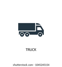 truck icon. Simple element illustration. truck concept symbol design from Delivery collection. Can be used for web and mobile.