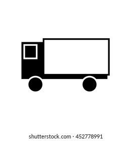 Truck icon. Simple flat style vector illustration.