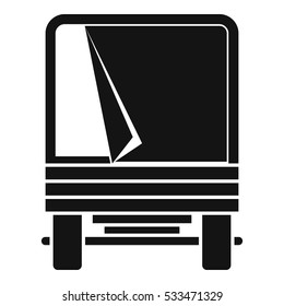 Truck icon. Simple illustration of truck vector icon for web