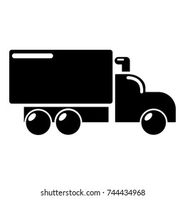 Truck icon. Simple illustration of truck vector icon for web