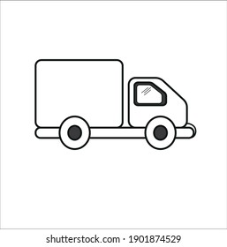 Truck icon, simple symbol vector.