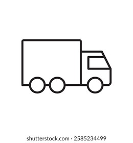 Truck icon. simple vector icon