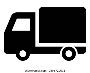 Truck icon, simple vector illustration