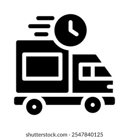 truck icon with style glyph
