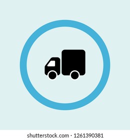truck icon symbol. Premium quality isolated truck vector icon in trendy style. truck element.