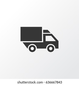 Truck Icon Symbol. Premium Quality Isolated Van Element In Trendy Style.