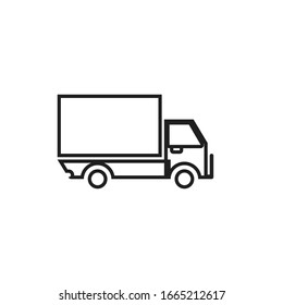 truck icon and symbol template vector