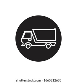 truck icon and symbol template vector
