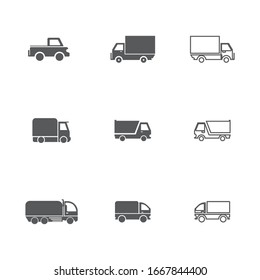 Icono de coche y vectorial de plantilla de símbolo