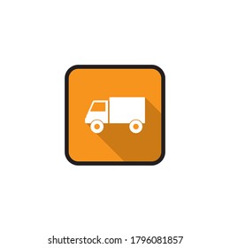 Truck icon template flat design