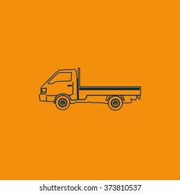 Truck icon. Transport illustration.