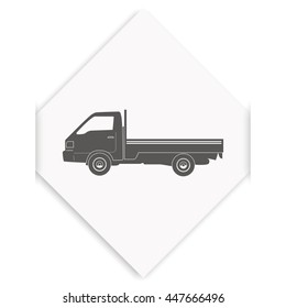 Truck icon. Transport illustration.
