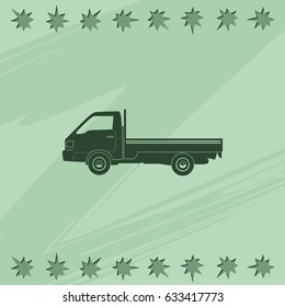 Truck icon. Transport illustration.