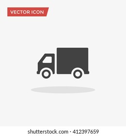 Truck Icon in trendy flat style isolated on grey background. Delivery truck symbol for your web site design, logo, app, UI. Vector illustration, EPS10.