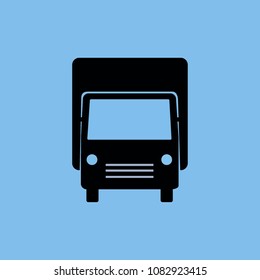 The truck icon. Vector.
