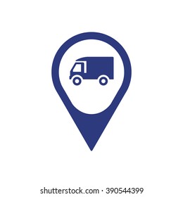 Truck icon, vector.