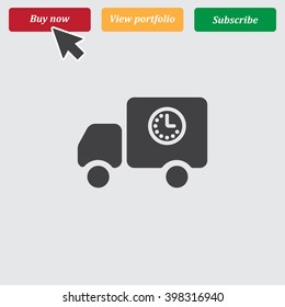Truck Icon Vector. 