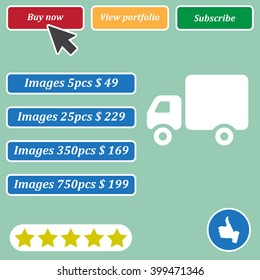 Truck Icon Vector. 
