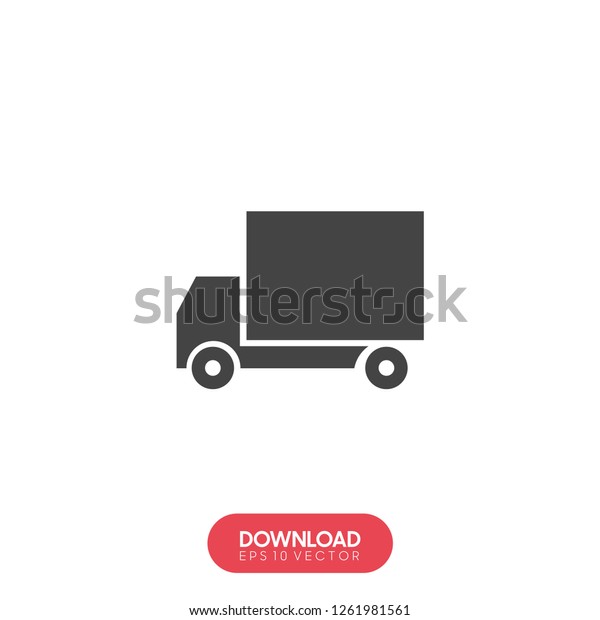 Truck icon Vector icon -\
Vector