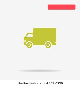 Truck icon. Vector concept illustration for design.