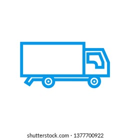 Truck icon vector - Delivery van sign