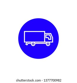 Truck icon vector - Delivery van sign