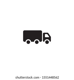 Truck icon vector. Delivery van, service concept flat icon illustration- vector