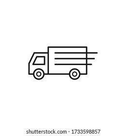 Truck icon vector design. delivery service symbol.