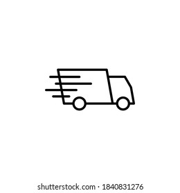 Truck icon vector design. delivery service symbol