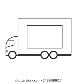 truck icon vector design. truck illustration vector design. transportation illustration vector design

