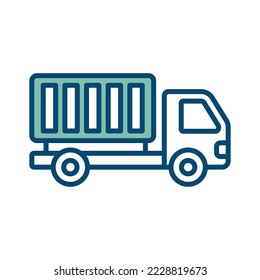 truck icon vector design template in white background