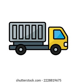 truck icon vector design template in white background