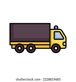 truck icon vector design template in white background