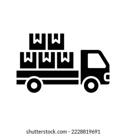 LKW-Symbol, Vektordesign-Vorlage auf weißem Hintergrund